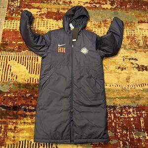 Nike Parka Puffer Stadium Jacket Long Hooded Loose Men’s M Navy Blue CW6156-451